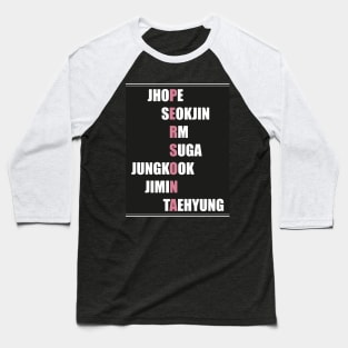 BTS - Names - Persona Baseball T-Shirt